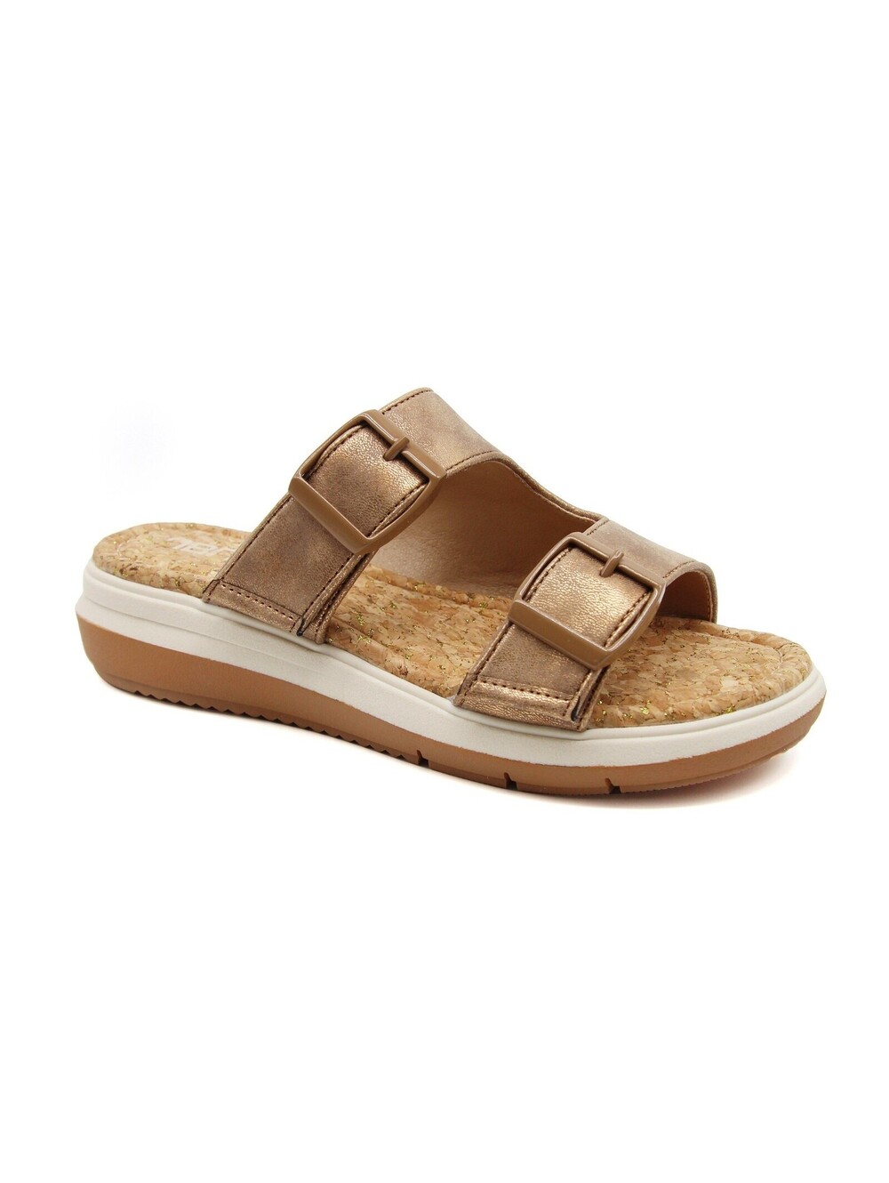 JBU Womens Kona Casual Wedge Brown Shimmer 6M